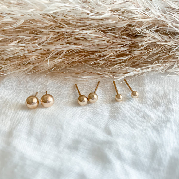 Ball Stud Earrings