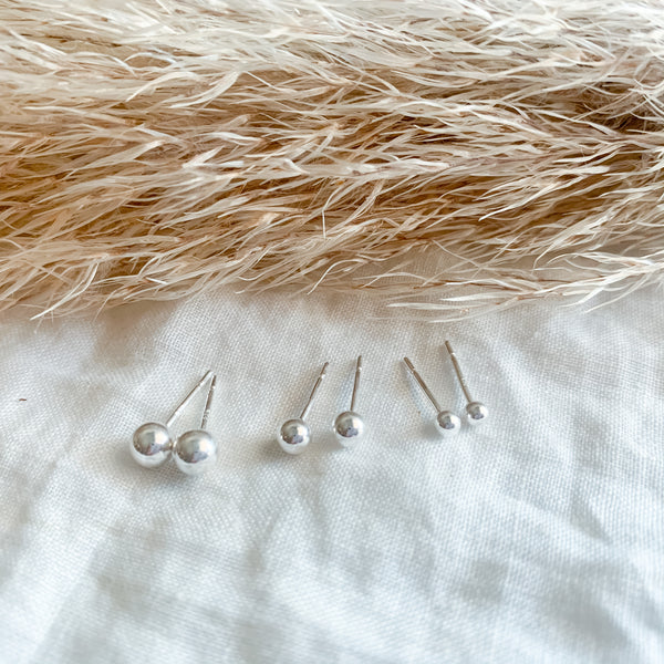Ball Stud Earrings