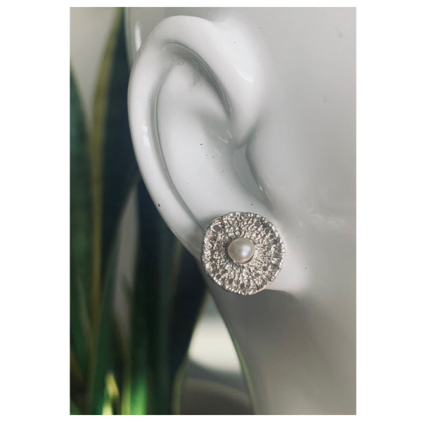 Circle Lace Studs